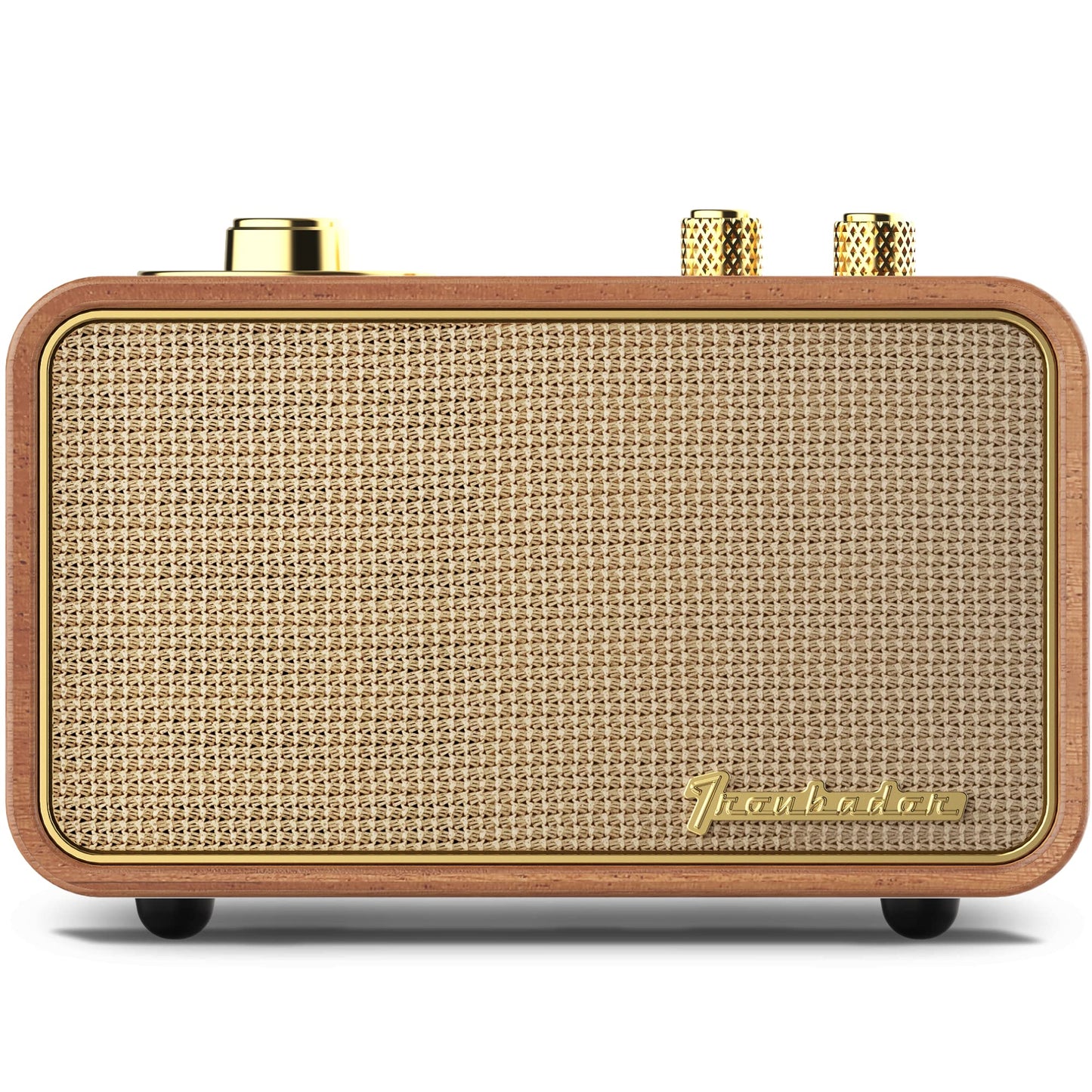 TRENBADER Retro Bluetooth Speaker-Wireless Portable Speakers with Subwoofer-Elegant & Vintage Design, Vintage Radio Rotary Am/Fm Tuning Dial, Wireless