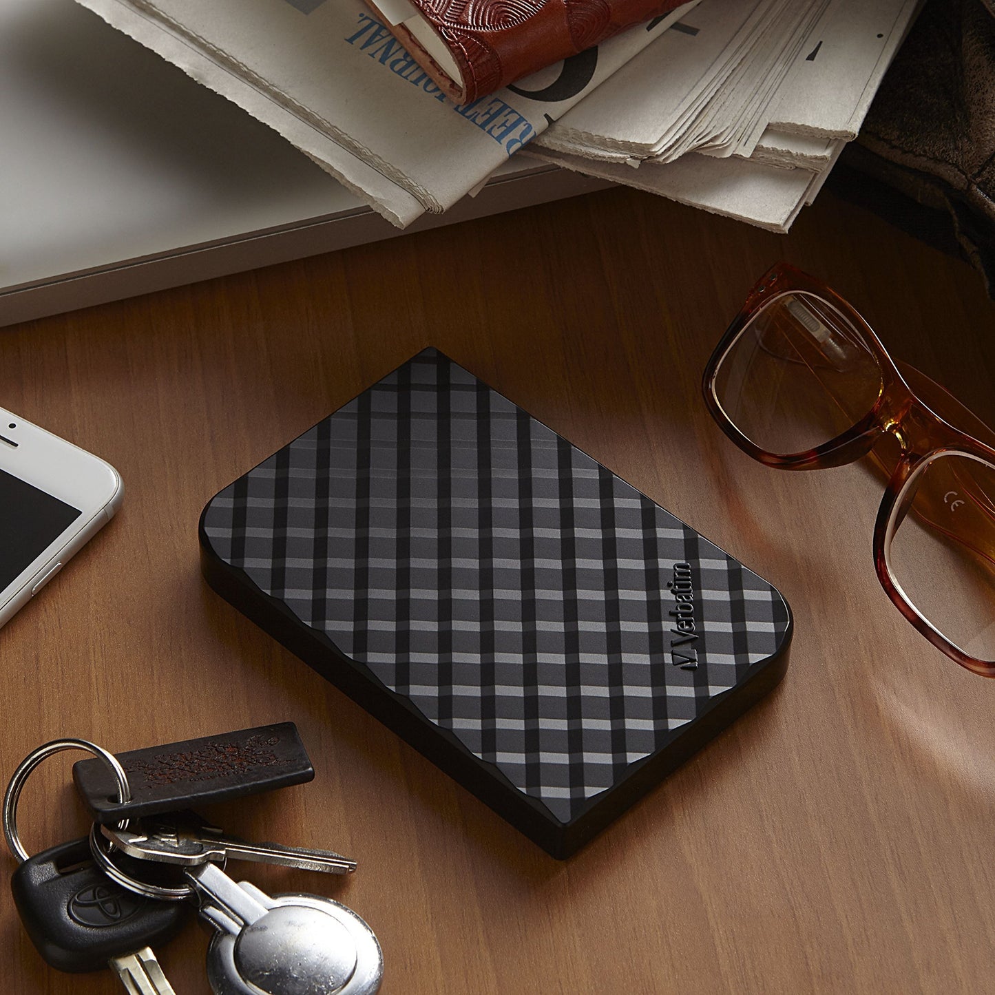 Verbatim 97395 1TB Store 'n' Go External Hard Drive, USB 3.0, Diamond Black