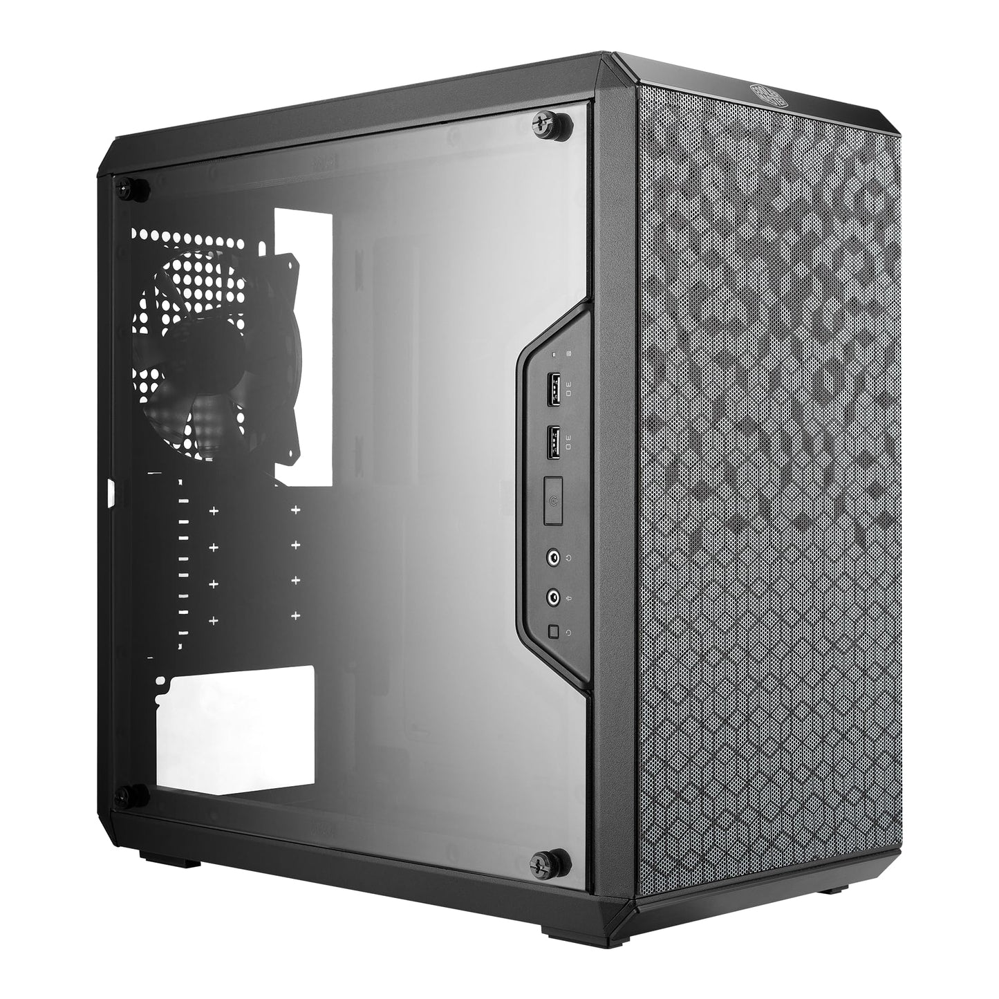 Cooler Master MasterBox Q300L Micro-ATX PC Case - Compact mATX Computer Case with Magnetic Dust Filters, Modular Adjustable I/O Panel, Perforated