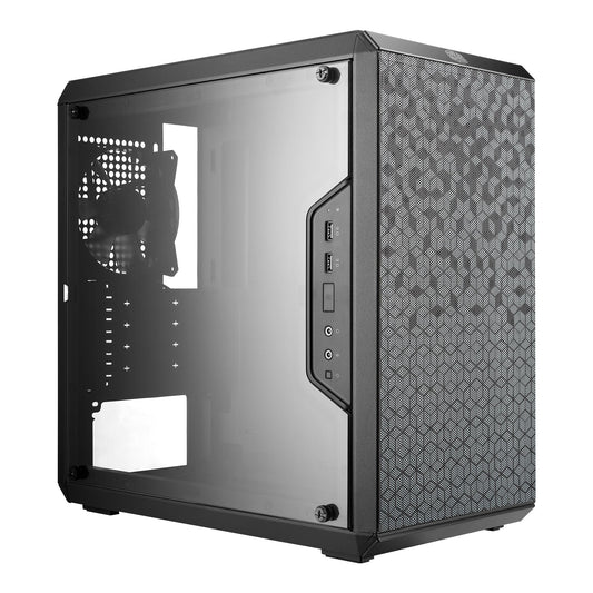 Cooler Master MasterBox Q300L Micro-ATX PC Case - Compact mATX Computer Case with Magnetic Dust Filters, Modular Adjustable I/O Panel, Perforated