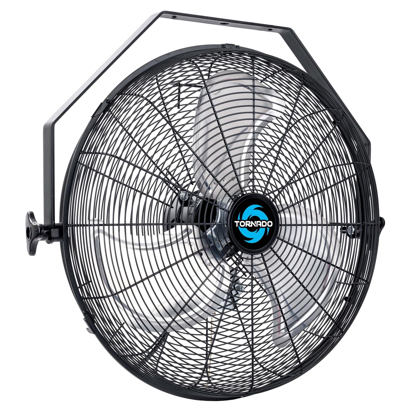 Tornado - 18 Inch High Velocity Industrial Wall Fan with TEAO Enclosure Motor - 4000 CFM - 3 Speed - 6.5 FT Cord - Industrial, Commercial, Residential