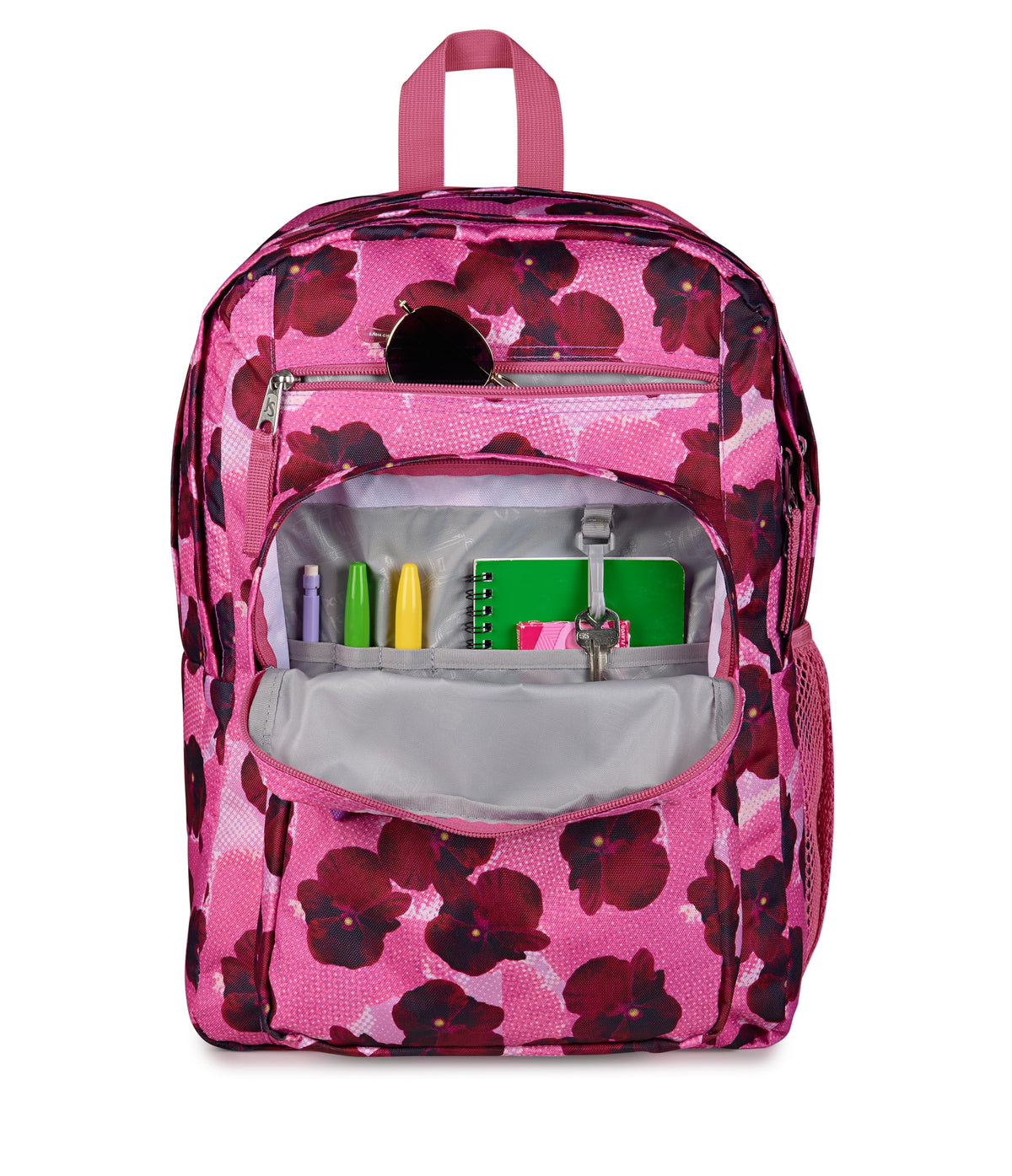 JanSport 34L Big Backpack - 15 Inch Laptop Sleeve, Pop Art Pansies