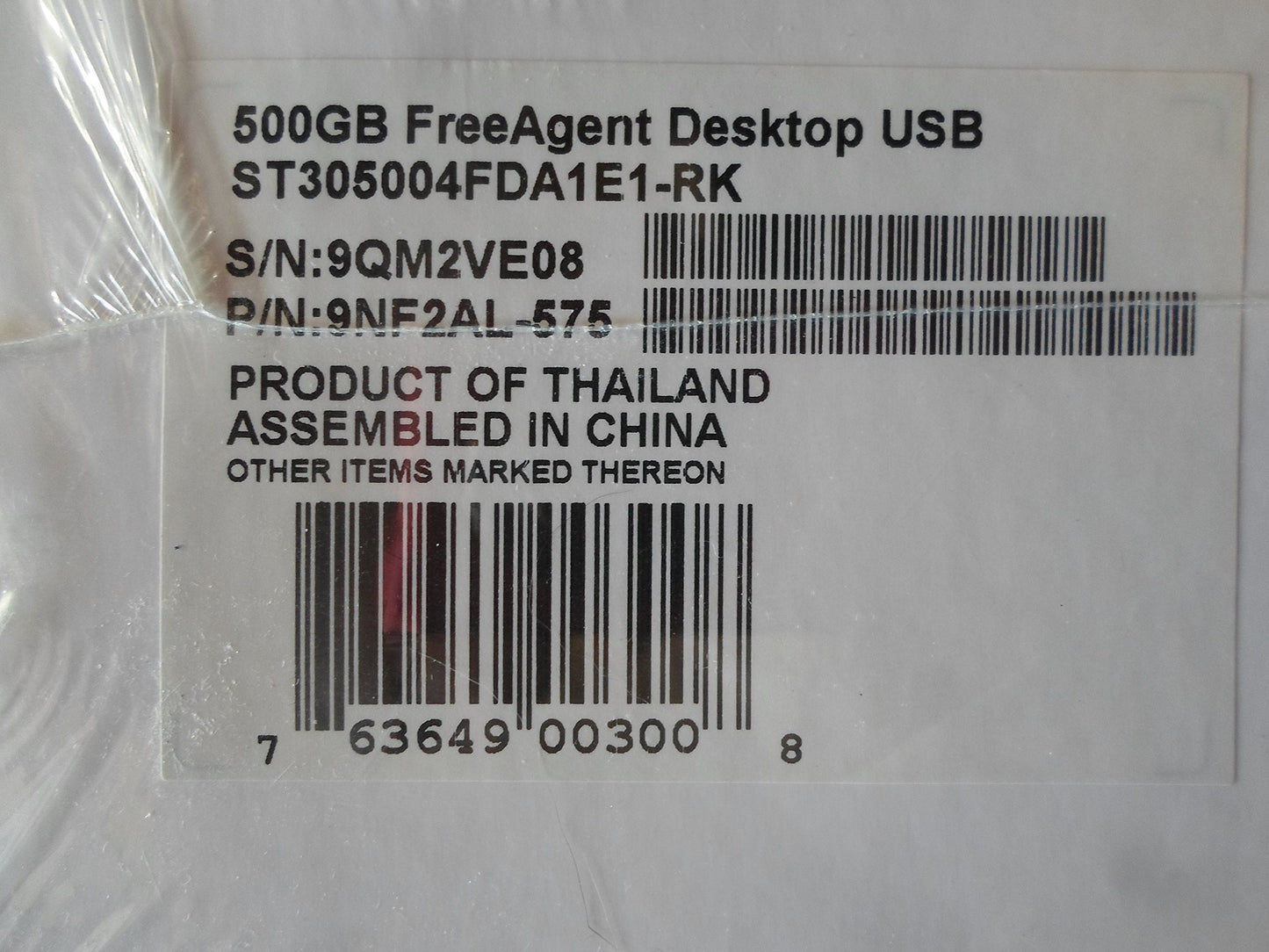 Seagate FreeAgent 500 GB 3.5-Inch USB 2.0 Hard Drive ST305004FDA1E1-RK