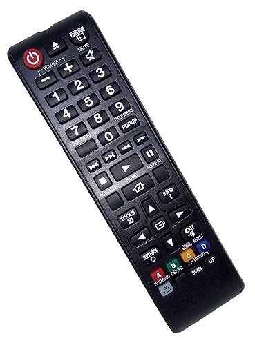 Replaced Remote Control Compatible for Samsung HTF4500/XU HT-J4500 HTHM55ZA HT-H4500R HTH5500WZA 3D Blu-Ray DVD Home Theater Sound System