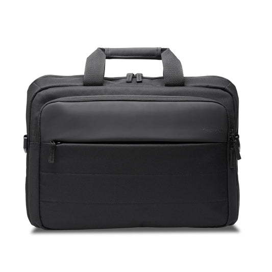 Kensington Carrying Case, Clamshell, Side Pocket, Padded Shoulder Straps, for 15.6 inch-16 inch Laptop (K60390WW), Black