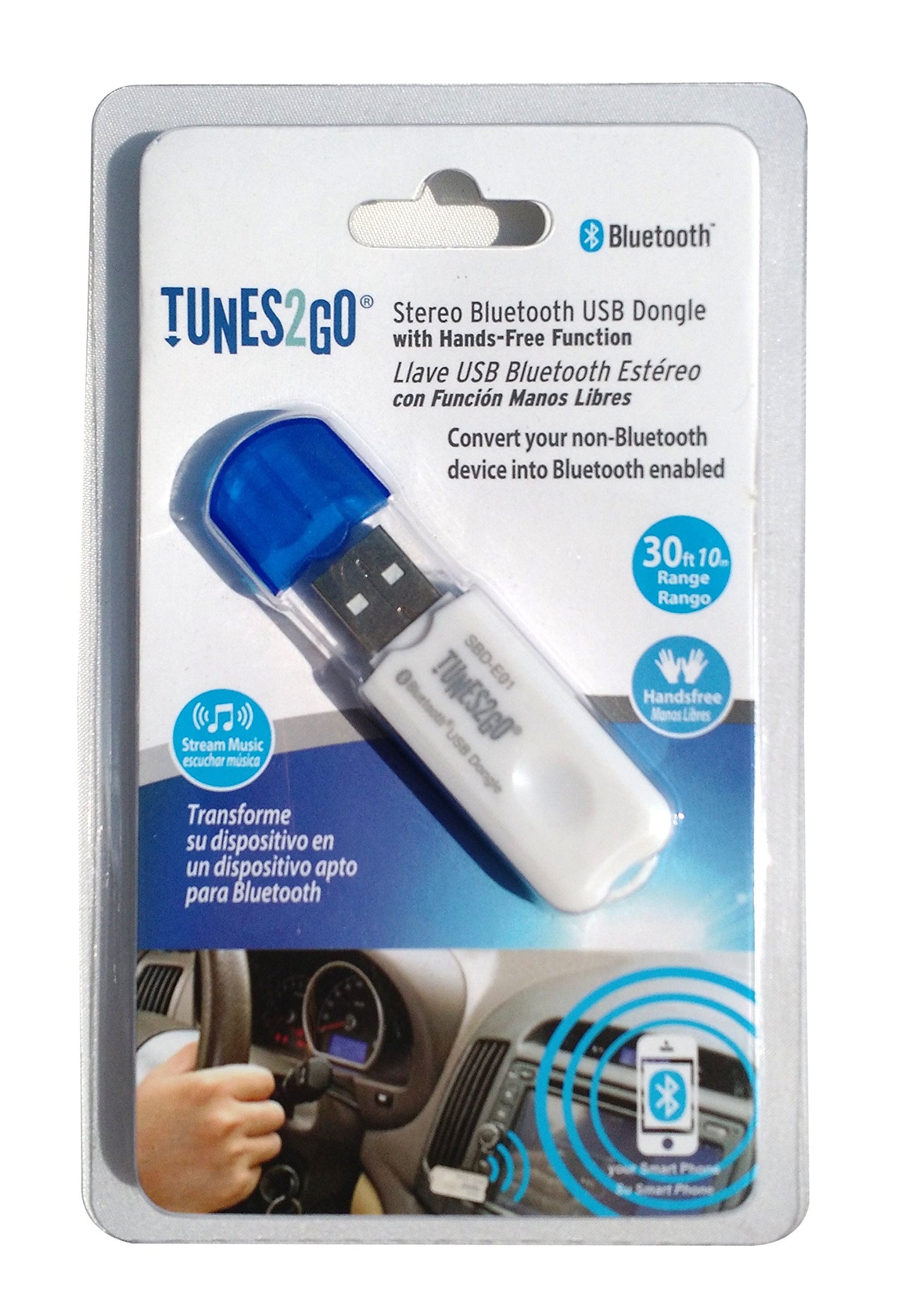 SONDPEX TUNES2GO Bluetooth USB Dongle A2DP 2.1