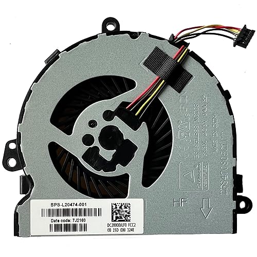 HK-part Fan Replacement for HP 15-DB0066WM 15-DB0011DX 15-DB0005DX 15-DB0038CA CPU Cooling Fan SPS L20474-001 UMA