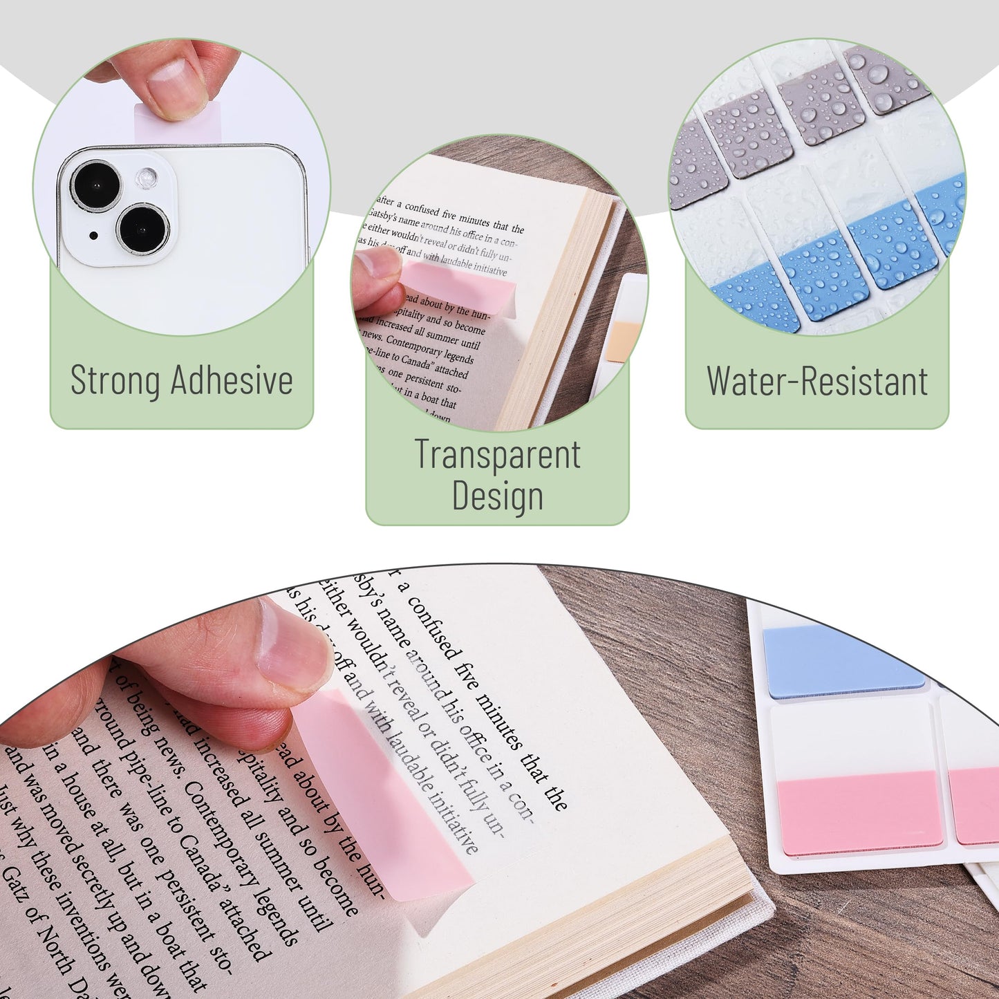 Mr. Pen- Sticky Index Tabs, 360 Pcs, Colorful Sticky Tabs for Notebooks