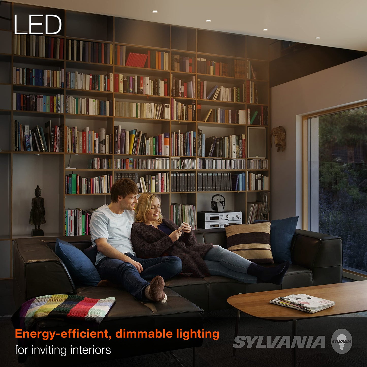 SYLVANIA LED Flood R20 Light Bulb, 50W=5W, 10 Year, 325 Lumens, E26 Medium Base, Dimmable, 2700K, Soft White - 2 Pack (73993)
