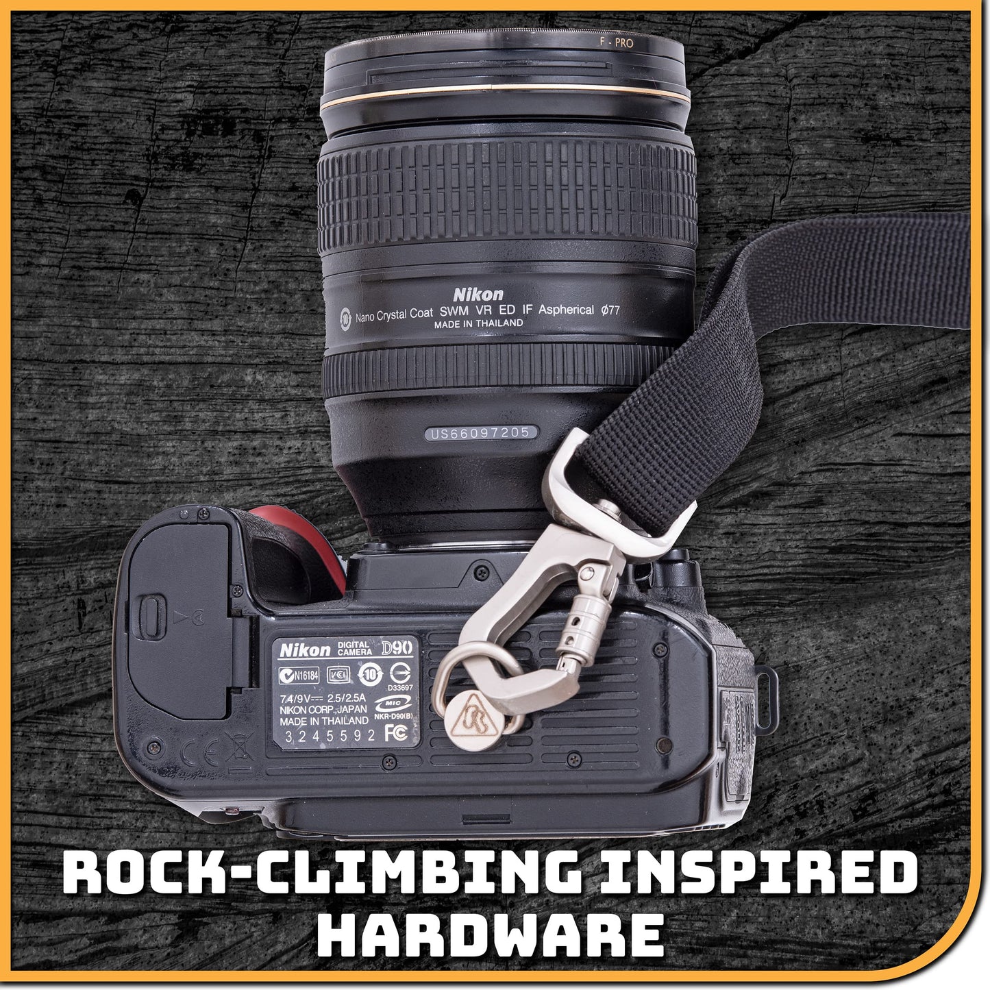 Danger Buddies S-Curve Rapid Access Camera Shoulder Sling Strap for Nikon, Sony, Panasonic, Canon DSLR and Mirrorless Cameras, Binoculars, and Other