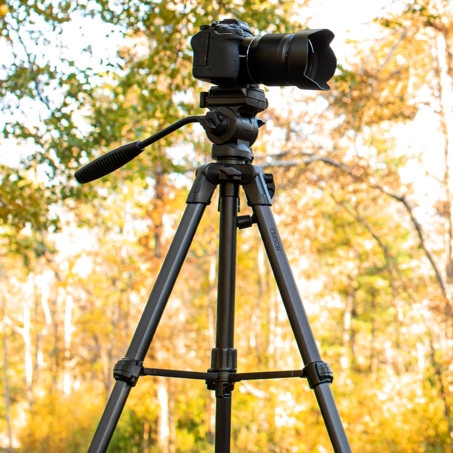Carson The Rock Series 59.6'' 3-Way Fluid Panhead Tripod (TR-300)