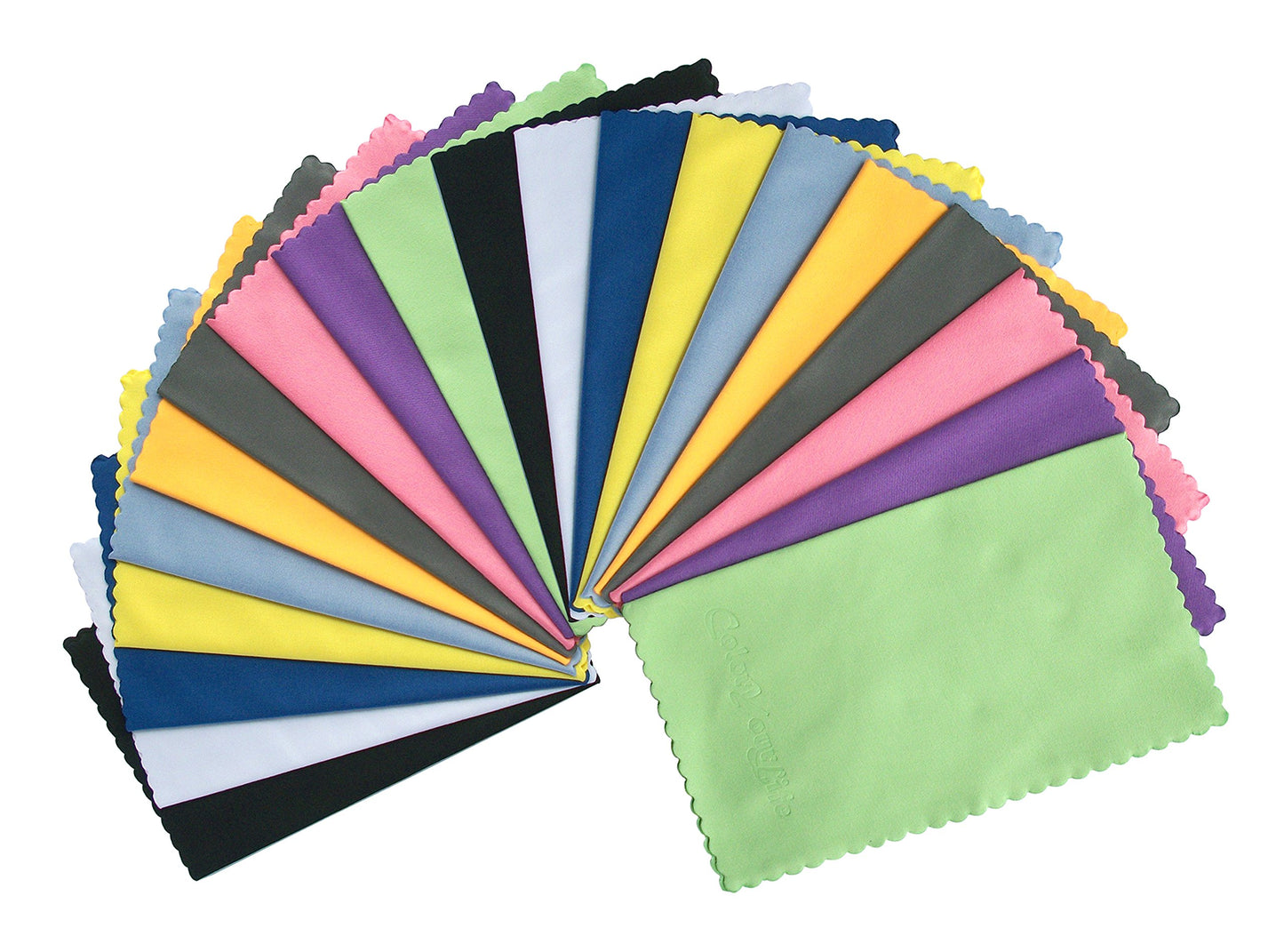 ColorYourLife 20-Pack Microfiber Cleaning Cloths for Smart Phones, Laptops, Tablets, Lenses, LCD Monitor, TV, Camera, Eyeglasses, Optics Etc