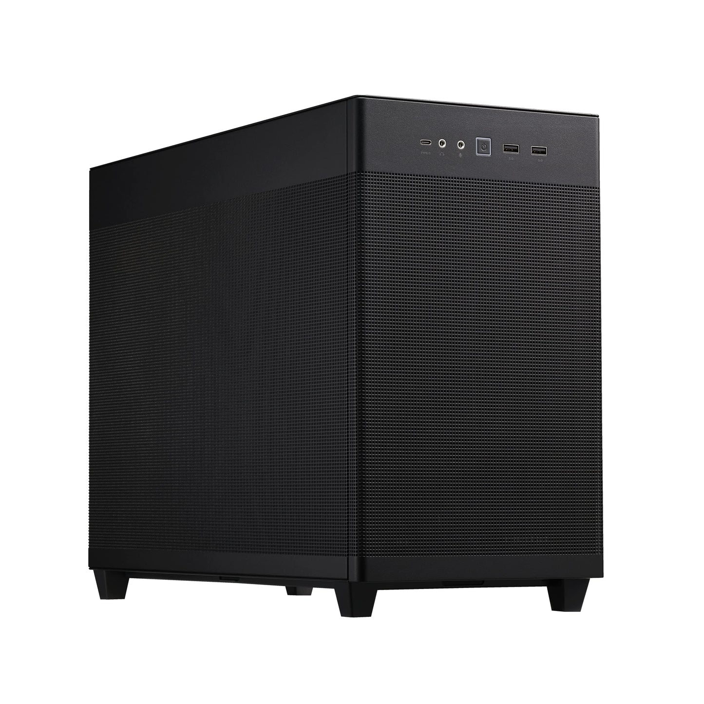 ASUS Prime AP201 Micro ATX PC Case, 33-Liter Compact Design, Pre-Installed Fans, Mesh Panel, Tool-Free Side Panels, 360mm Radiator Support, GPU