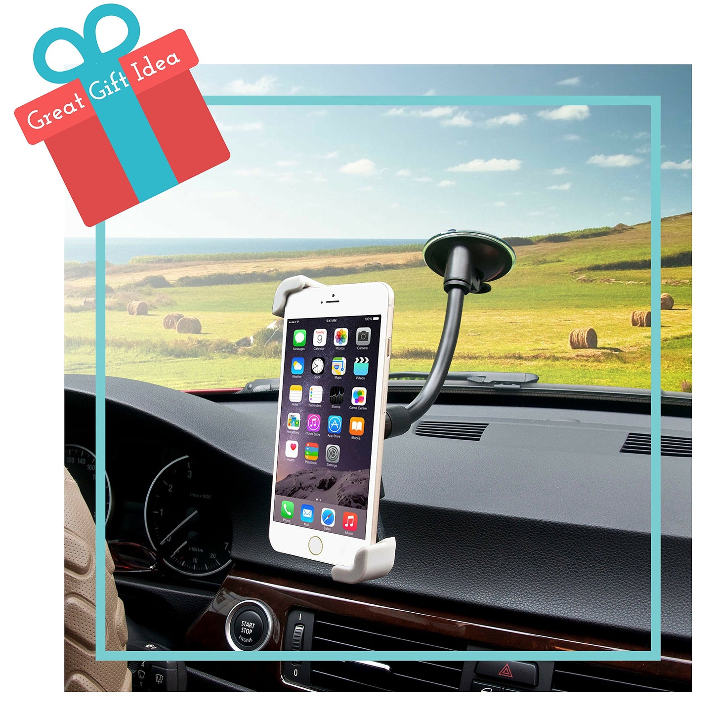 Xobebe Mobile Phone Car Holder 2-in-1 Air Vent & Windshield from Offers 360° Universal Fit. Mount Cellphone in Seconds with Adjustable Secure Grip