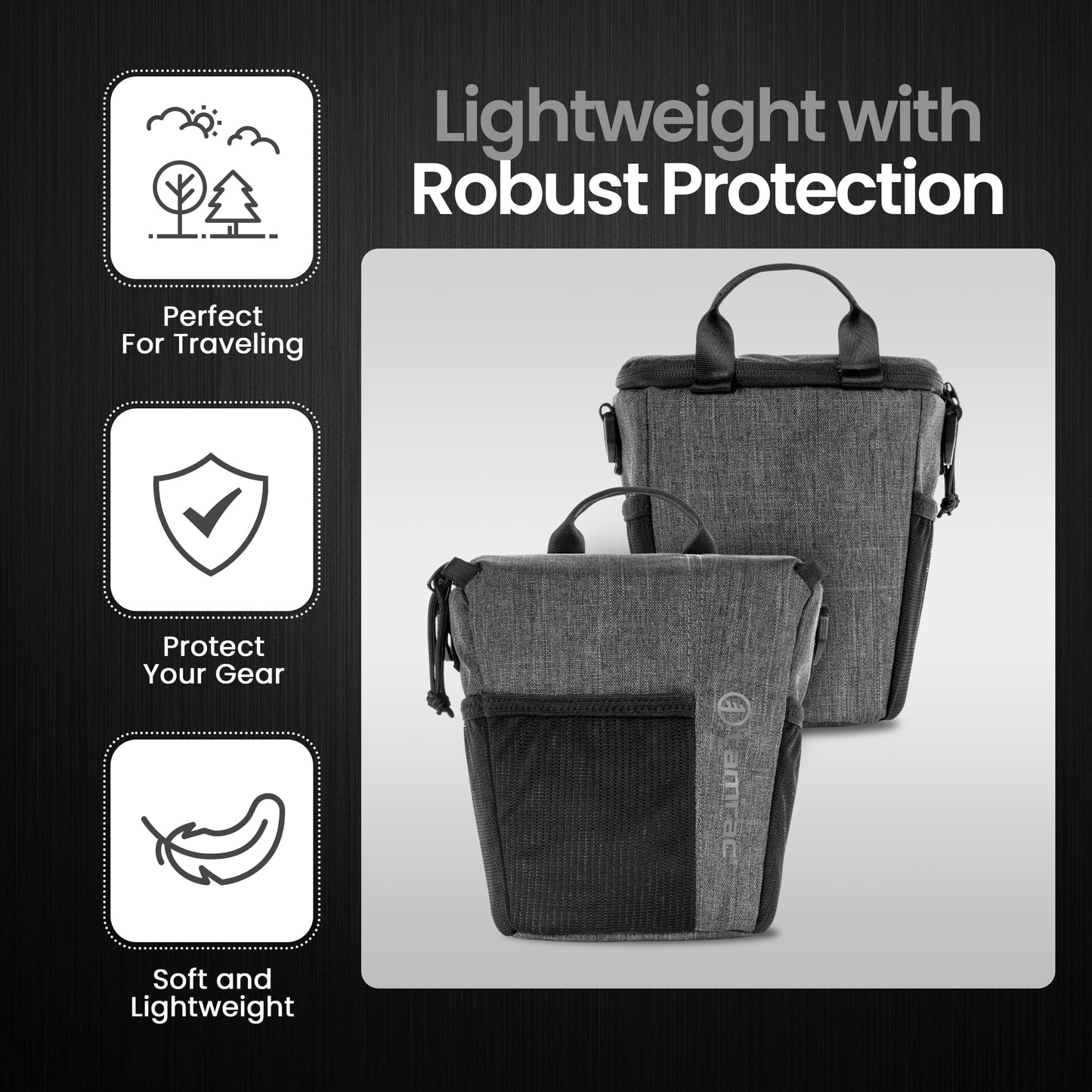 Tamrac Tradewind Zoom 2.4 Camera Bag for Photographers, Camera Case for Photography Accessories, Compact Camera Shoulder Bag for DSLR and Mirrorless
