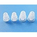 4 Pcs : 2 Small and 2 Large Clear Triple Flange Earbuds Eartips Set Compatible with Westone UM1, UM2, UM2 RC, UM3, UM3 RC, UM3X, UM3x RC and Westone…
