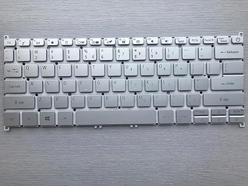 senlinxiaowu Original New for Acer Swift 3 SF314-42 SF314-42-R7LH 14.0” US Backlit Laptop Keyboard Silver