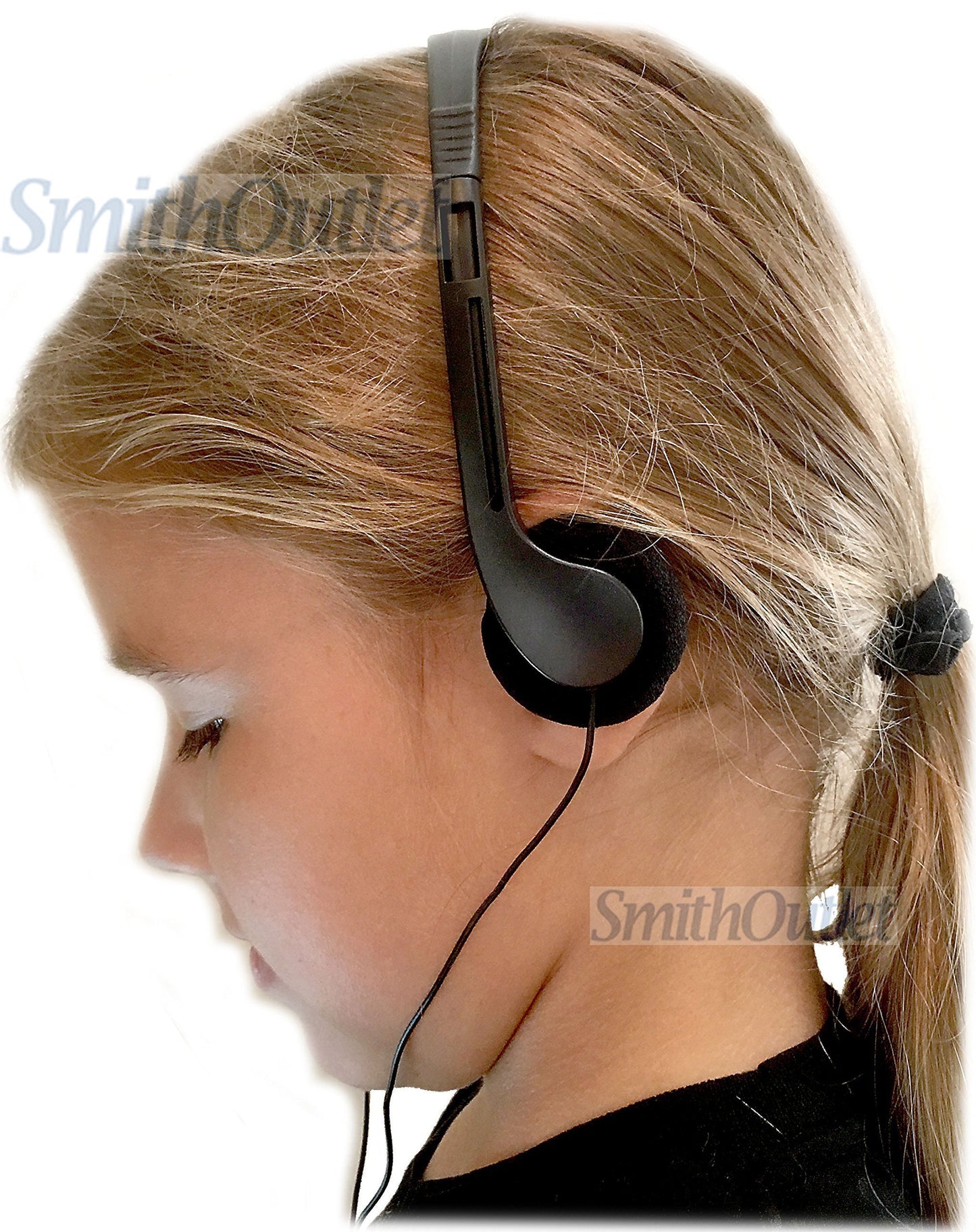 SmithOutlet 40 Pack Student Headphones in Bulk | Model SG-ID-08-40 | Wired 3.5 MM Jack Connectivity | for School, Classroom, Student Testing…