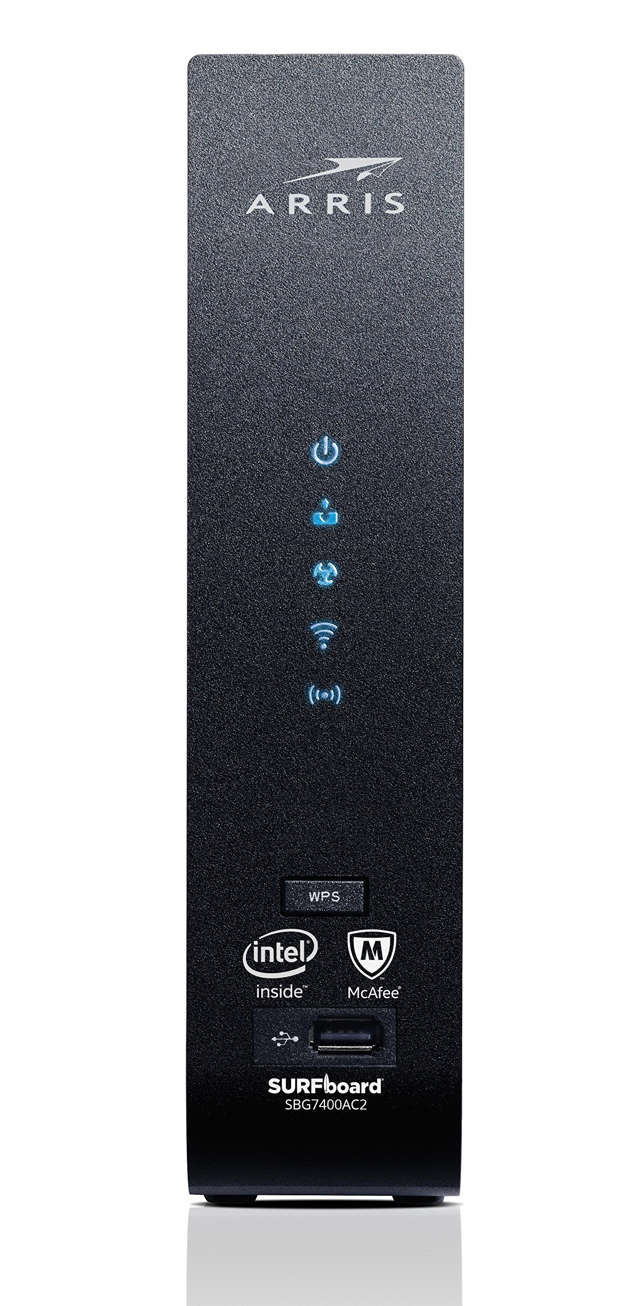 ARRIS Surfboard SBG7400AC2 Cable Modem/Wi-Fi Router with McAfee, 1000548