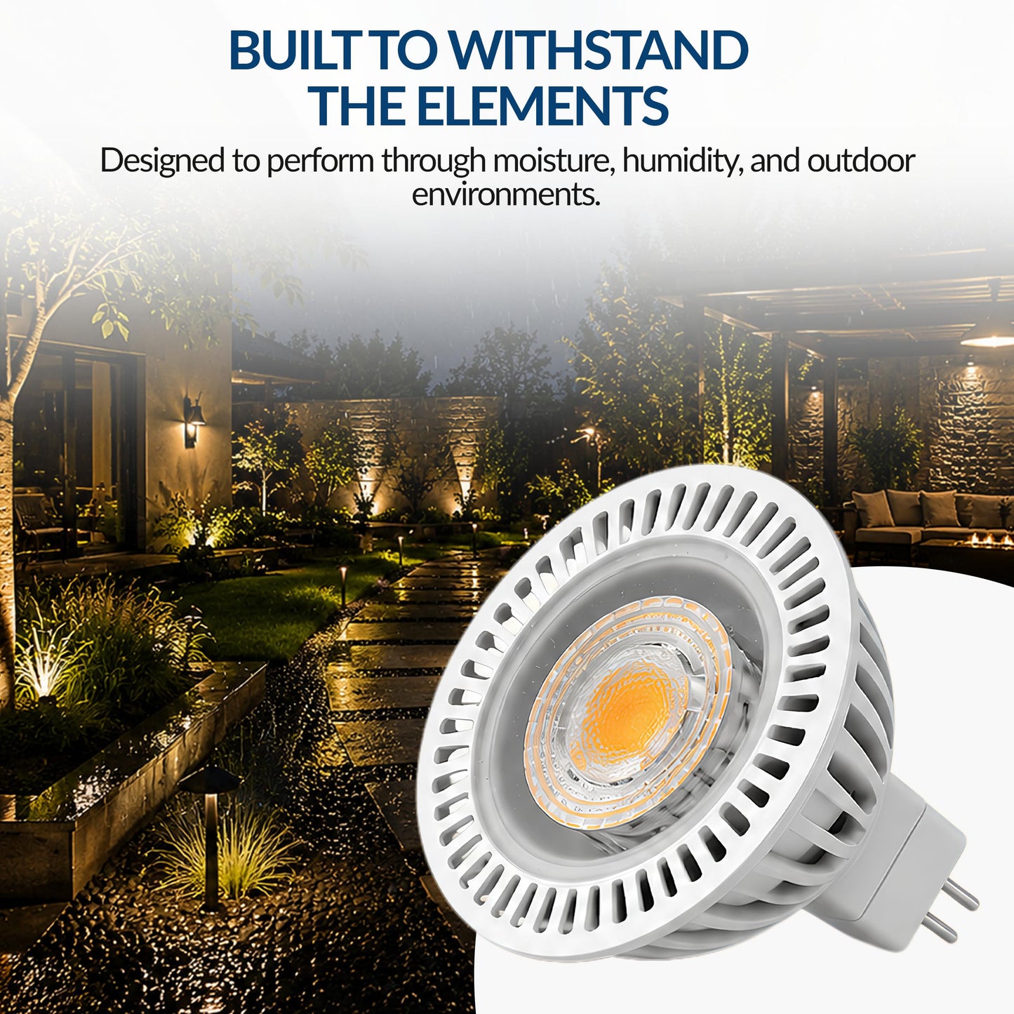 Top Notch Co 12V MR16 LED 2W & 2700K with GU5.3 Pin Base - (1 Pk)