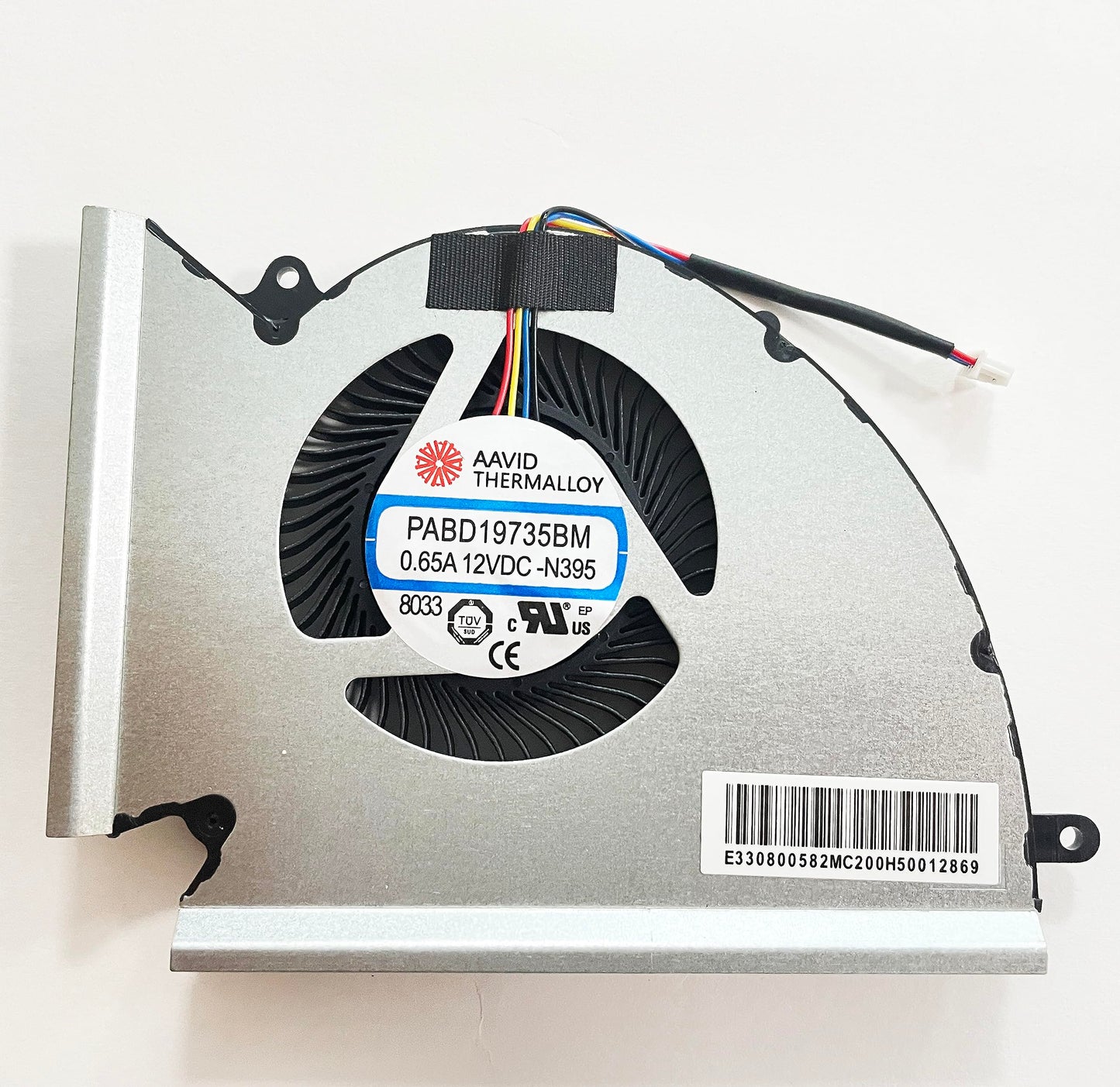 Fleshy Leaf Replacement CPU + GPU Cooling Fan for MSI GE76 GP76 WE76 MS-17K3 MS-17K2 MS-17K1 Series PABD1A010SHL-N452 PABD1A010SHR-N451 DC12V 0.6A Fan