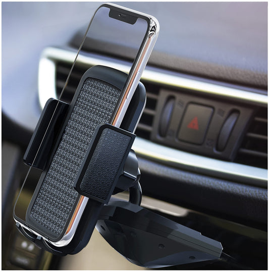 Bestrix Cell Phone Holder for Car, CD Slot Car Phone Holder, Hands Free Car Mount with Strong Grip Universal for iPhone14/13/12/11/11Pro/Xs