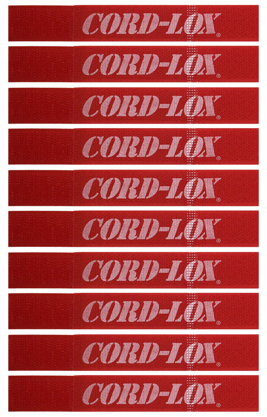Cord-Lox Closed-Loop Series Cable Ties - Reusable Cable Straps for A/V, Musicians, Stage and Industrial Uses, Cable Organizer for Cords, Electric