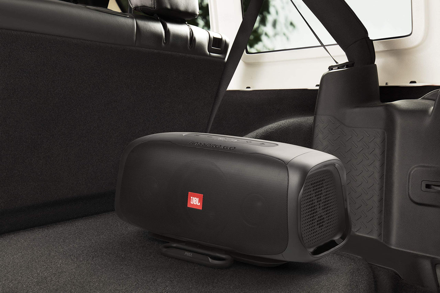 JBL BassPro Go - in-Vehicle Powered subwoofer & Full-Range Portable Bluetooth Speaker (Renewed)