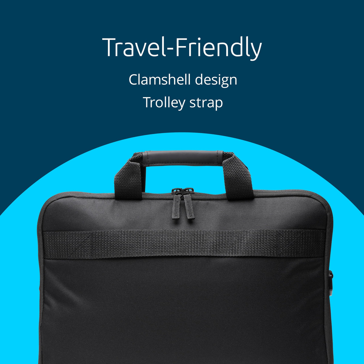 Kensington Carrying Case, Clamshell, Side Pocket, Padded Shoulder Straps, for 15.6 inch-16 inch Laptop (K60390WW), Black