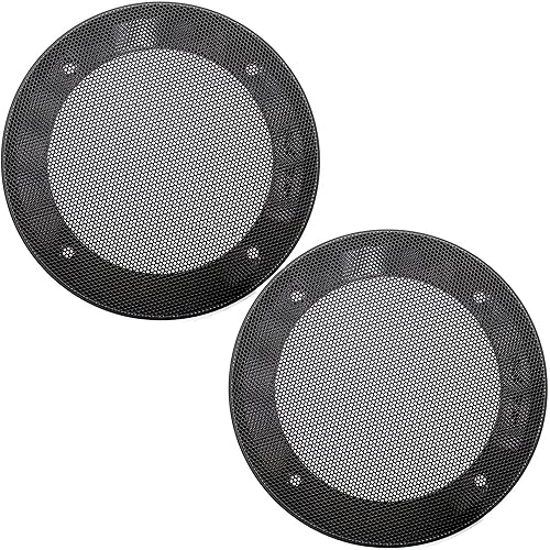 American Accessories 5.25" Universal Steel Mesh Protective Speaker Grills-Pair