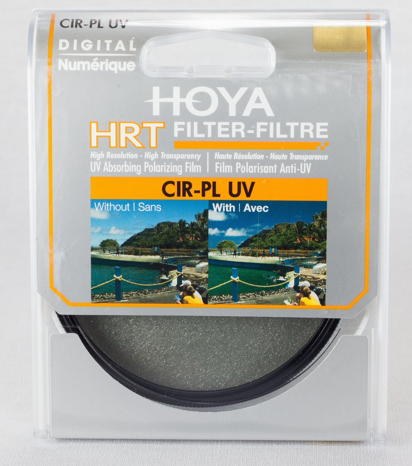 Hoya Circular Polarizer Filter (HRT CIR-PL UV) - 82mm Polarizing Filter with UV Absorbing Glass, High-Rate Transparency Film for Camera Lens
