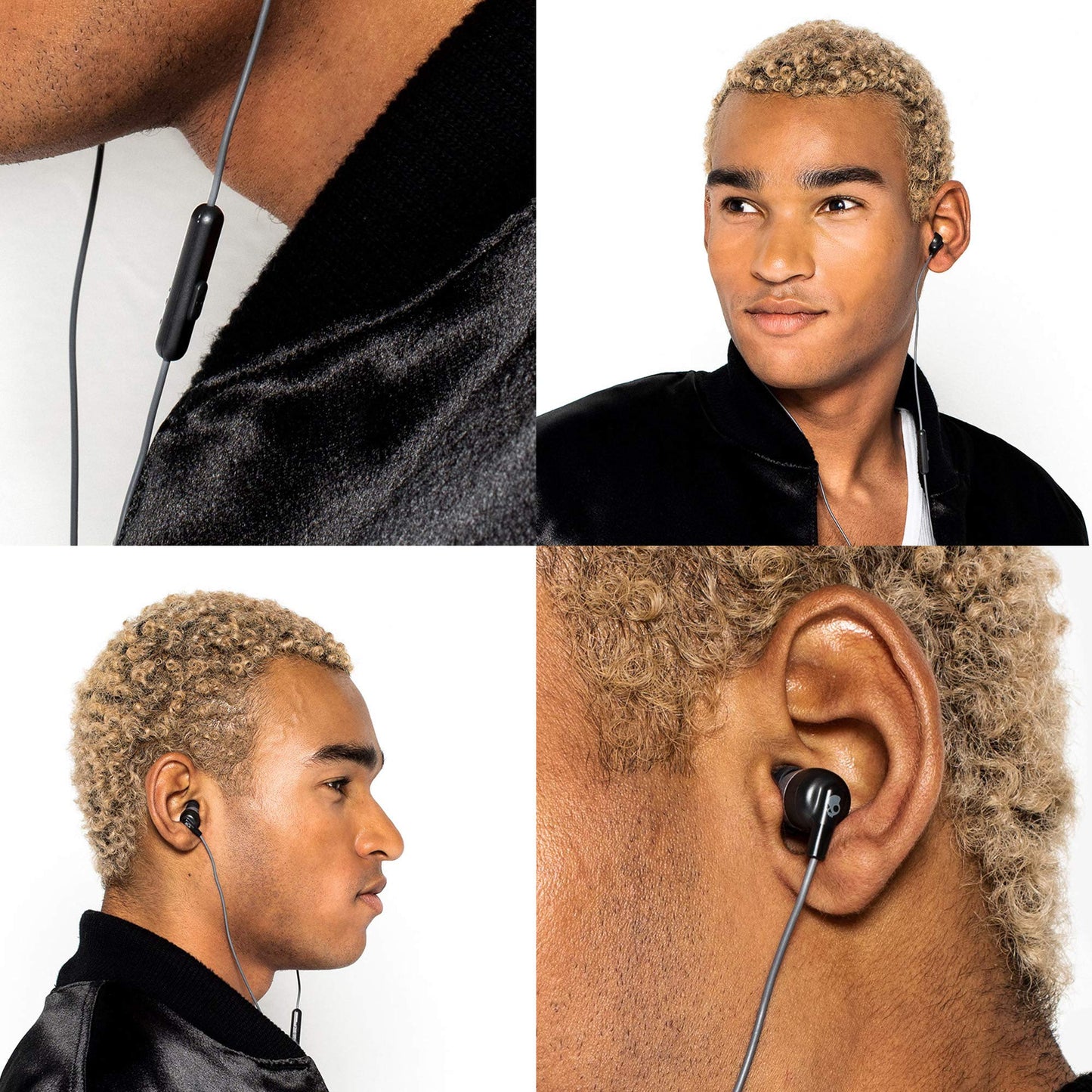 Skullcandy Ink’d+ Wired Earbuds with 3.5mm AUX Plug, Noise Isolating Fit, in-Line Microphone Call and Track Control, Ear Gel Sizes Included for Custom