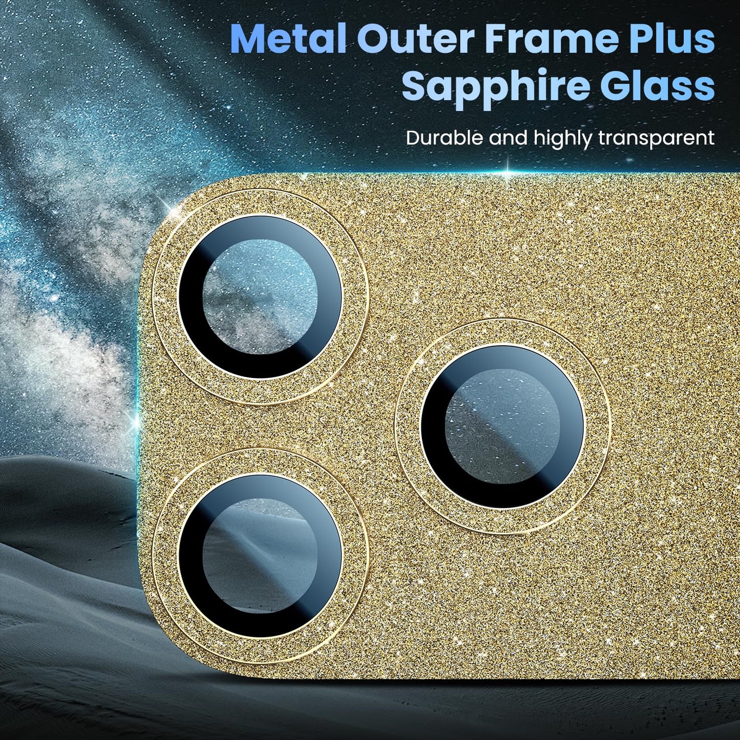 Uyiton for iPhone 17 Pro Camera Lens Protector - Metal Camera Protector