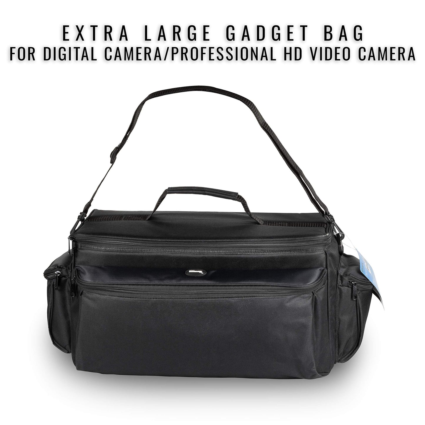 Ultimax’s Extra Large, Water-Resistant Gadget Bag Compatible With Camcorders and Accessories for Panasonic AG-AC160, AC30, AC90A, AC130A, AF100