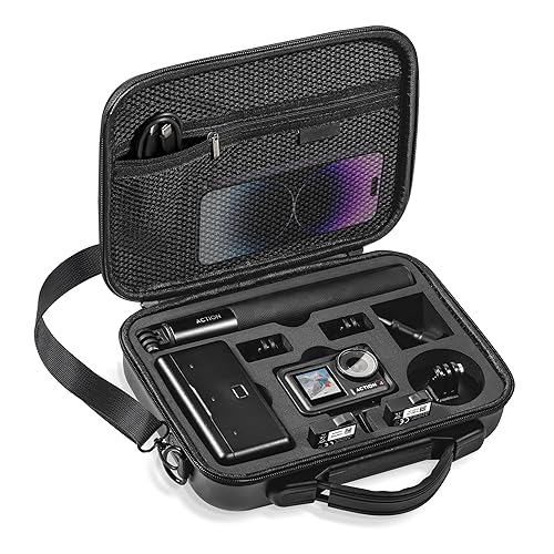 Tomat Action 5 Pro Carrying Case for DJI Osmo Action 5 Pro/Action 4 Camera Accessories Hard Shell Bag Travel Case Compatible with DJI Action 5