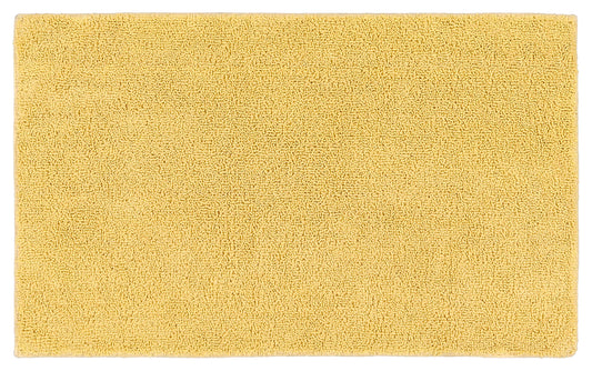 Garland Rug Queen Cotton Soft Yellow 24" x 40" Ultra Soft, Plush, Highly Absorbent, Machine Washable Shower & Bathroom Floor Towel, Non-Slip…