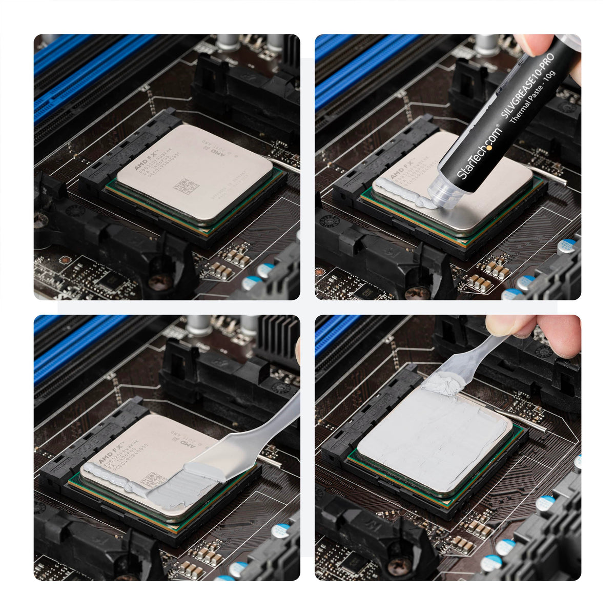 StarTech Thermal Paste 10g, 14.5W/mK, Includes Spreader (SILVGREASE10-PRO)