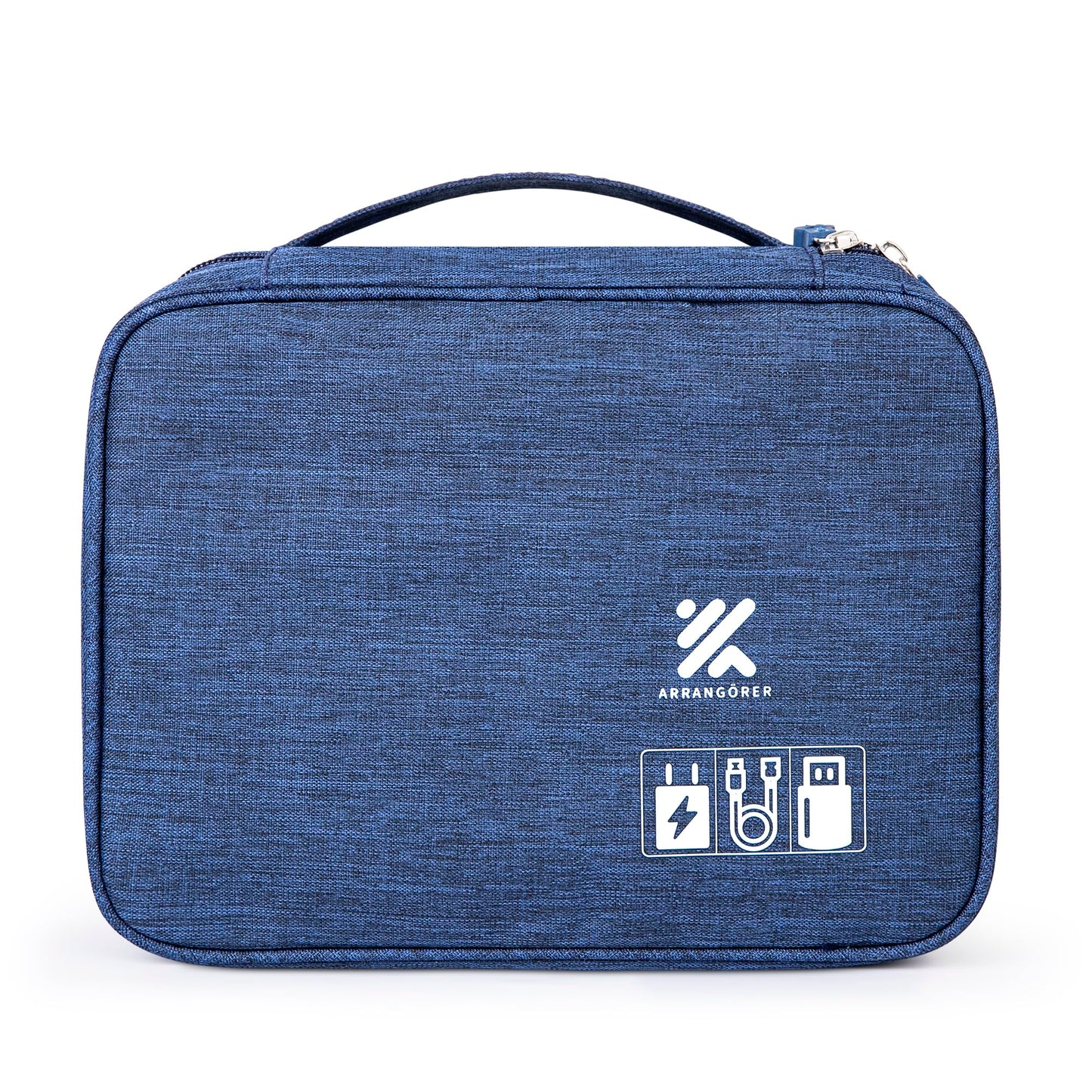 ARRANGÖRER Travel Cable Organizer Bag for Adapters, Cords, and Phone, Mobile Device, Gaming, and Tech Accessories, Waterproof Compact and Portable
