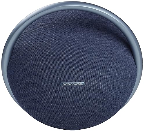 Harman Kardon Onyx Studio 7 Bluetooth Wireless Portable Speaker - 8 Hours Music Play time - Blue (Renewed)