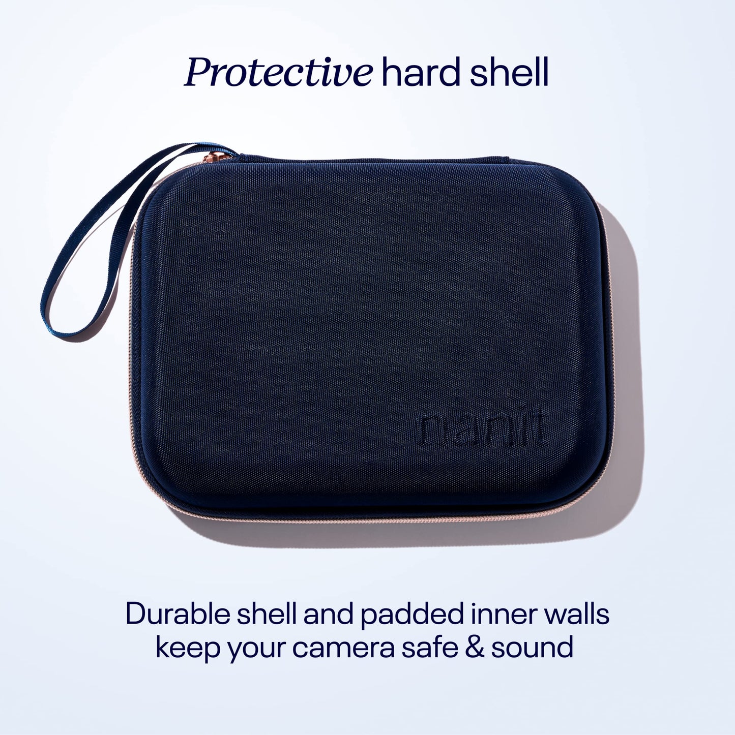 Nanit Travel Case - Protective Hard Shell Carrying Case for Nanit Pro Baby Monitor and Multi-Stand Travel Accessory, Blue