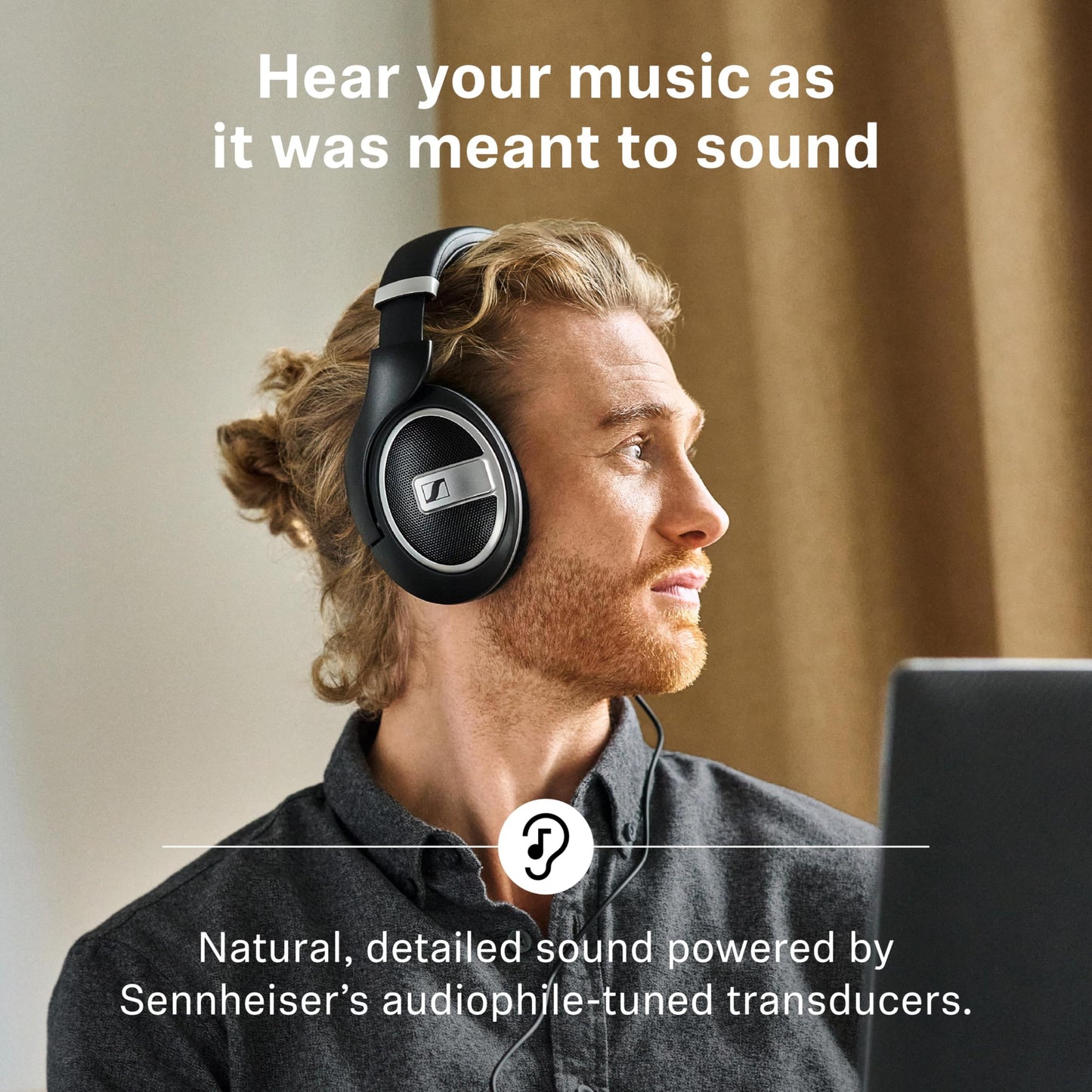 Sennheiser HD 599 SE Open-Back Headphones, Premium Design, Natural Balanced Audio, Comfortable Fit, Wired Headphones for Music, Gaming, School, Work…