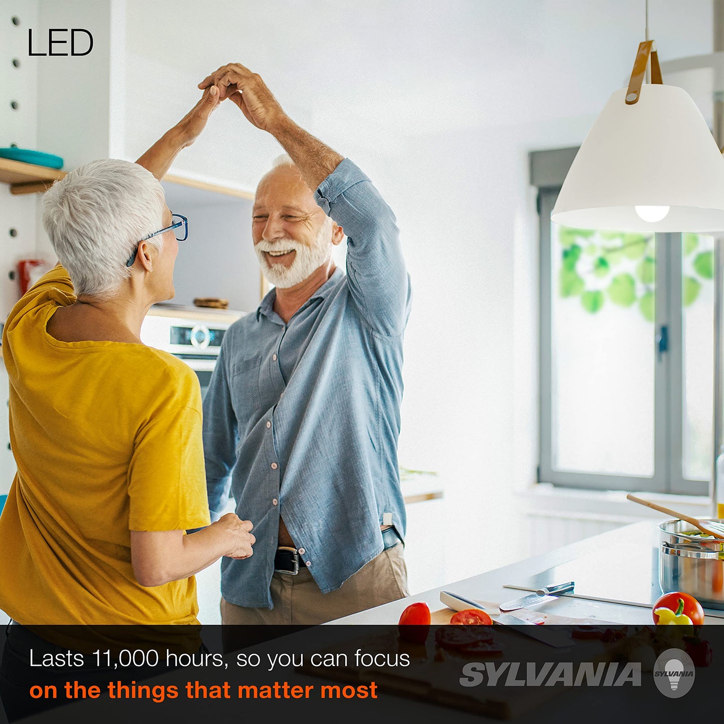 Sylvania LED Light Bulb, 60W Equivalent A19, Efficient 8.5W, GU24 Bi-Pin Base, Frosted Finish, 800 Lumens, Daylight - 1 Pack (78107)