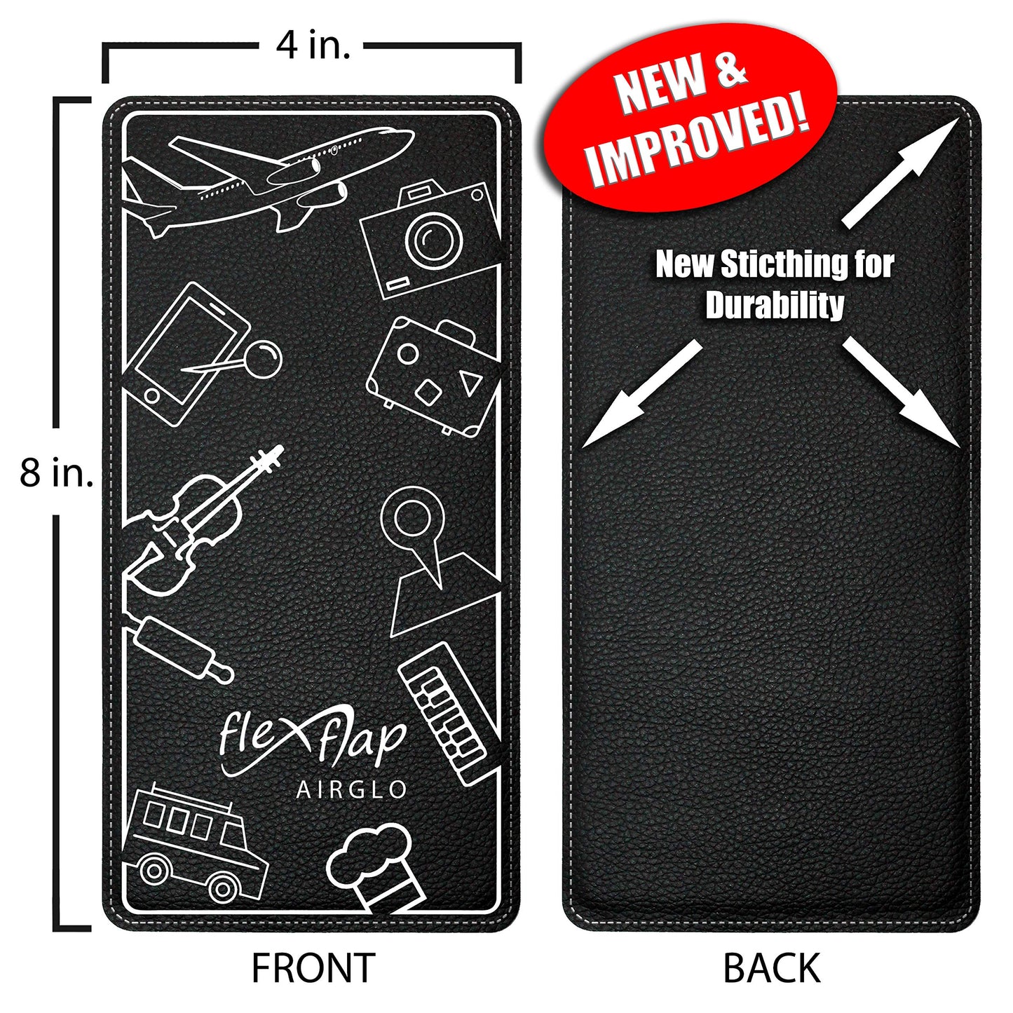 Flex Flap Cell Phone Holder & Flexible Tablet Stand for Airplane Travel, Desk, Bed, Treadmill - Essential Accessories & Cool Gadgets for Flying