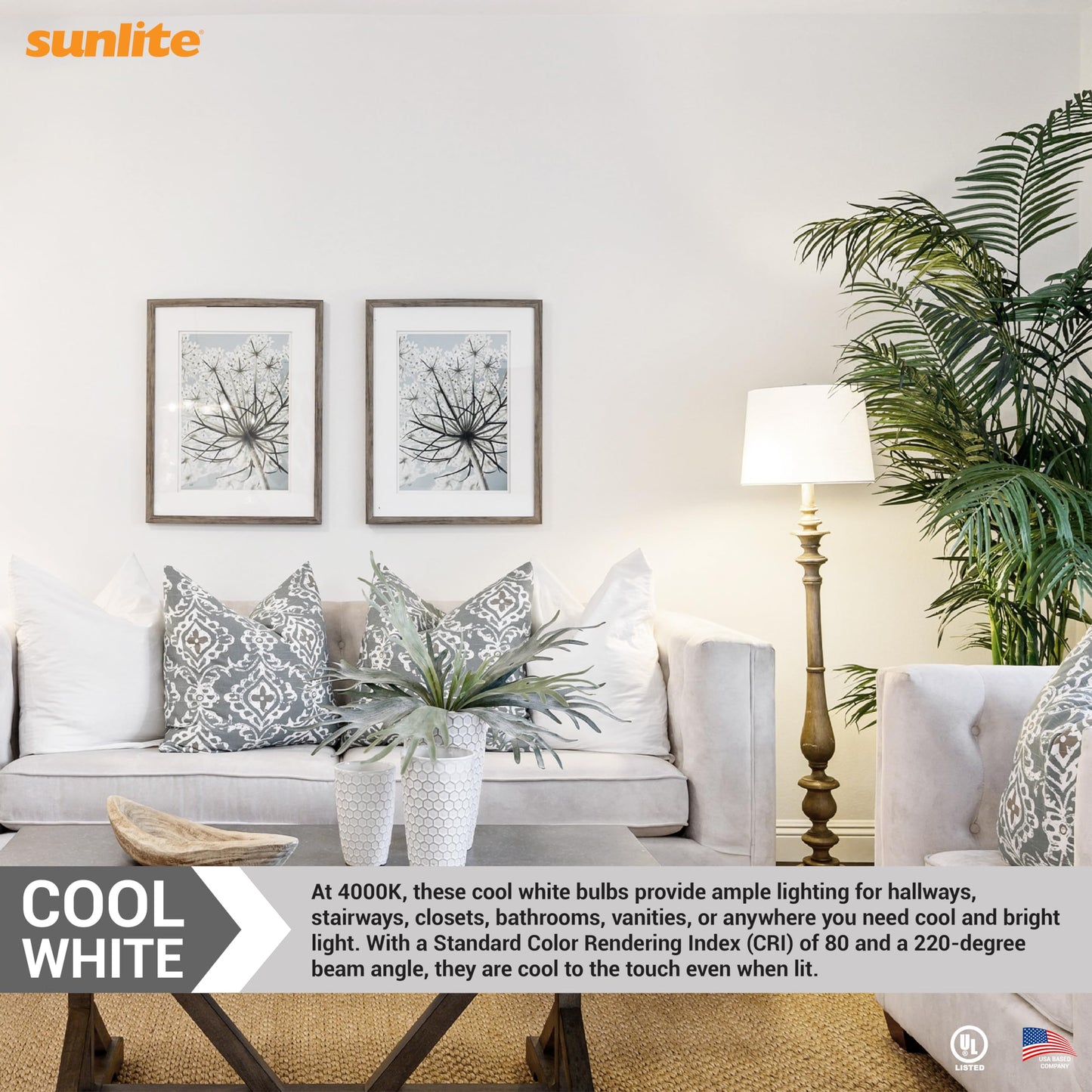 Sunlite LED A21 Light Bulb, 18 Watts (150W Equivalent), 2600 Lumens, 120V, Dimmable, Medium E26 Base, 220 Degree Beam Angle, UL Listed, RoHS