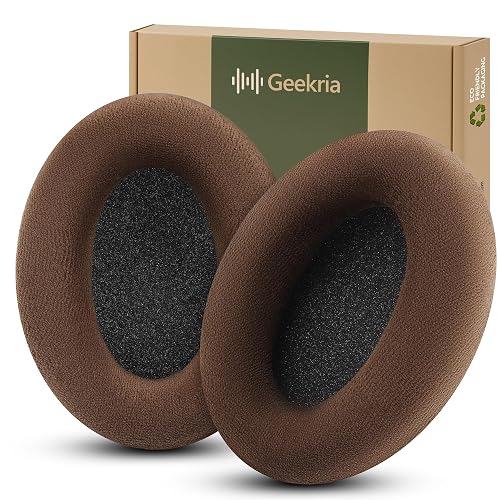 Geekria Comfort Velour Replacement Ear Pads for Sennheiser HD598, HD598SE, HD598CS, HD595, HD599, HD599 SE Headphones Ear Cushions, Repair Parts