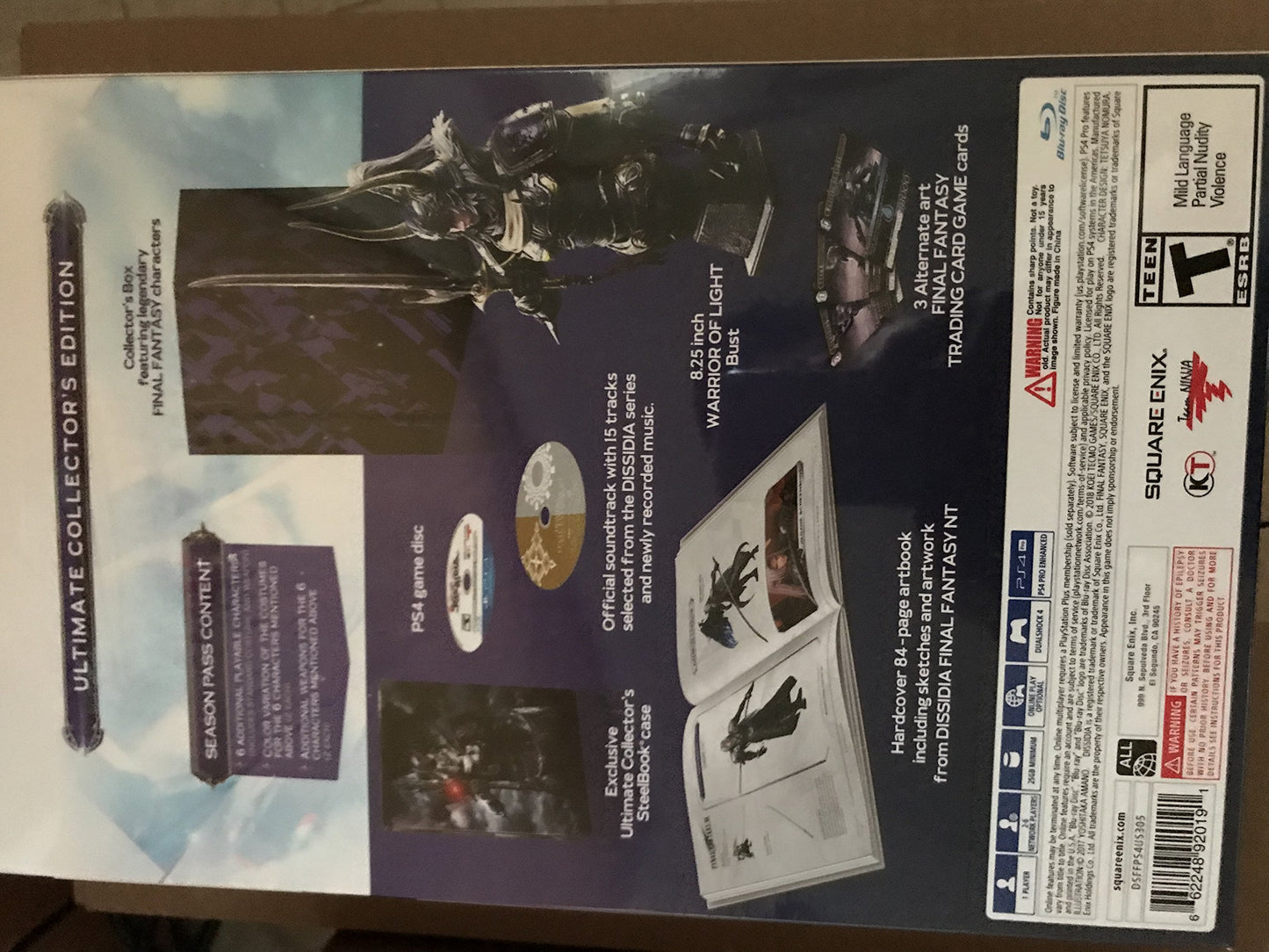 Dissidia Final Fantasy NT Ultimate Collector's Edition