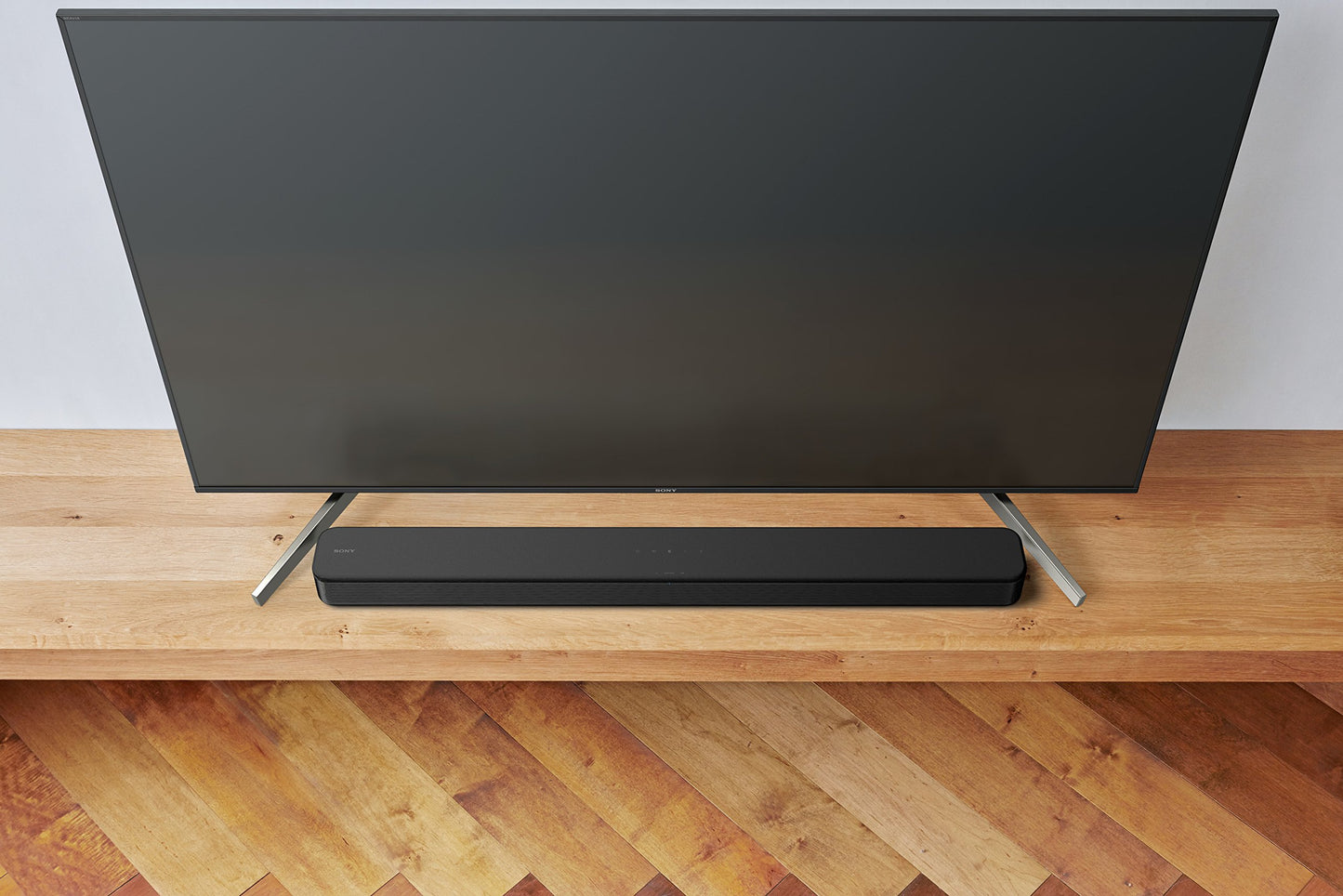 Sony S100F 2.0ch Soundbar with Bass Reflex Speaker, Integrated Tweeter and Bluetooth, (HTS100F), easy setup, compact, home office use with clear sound