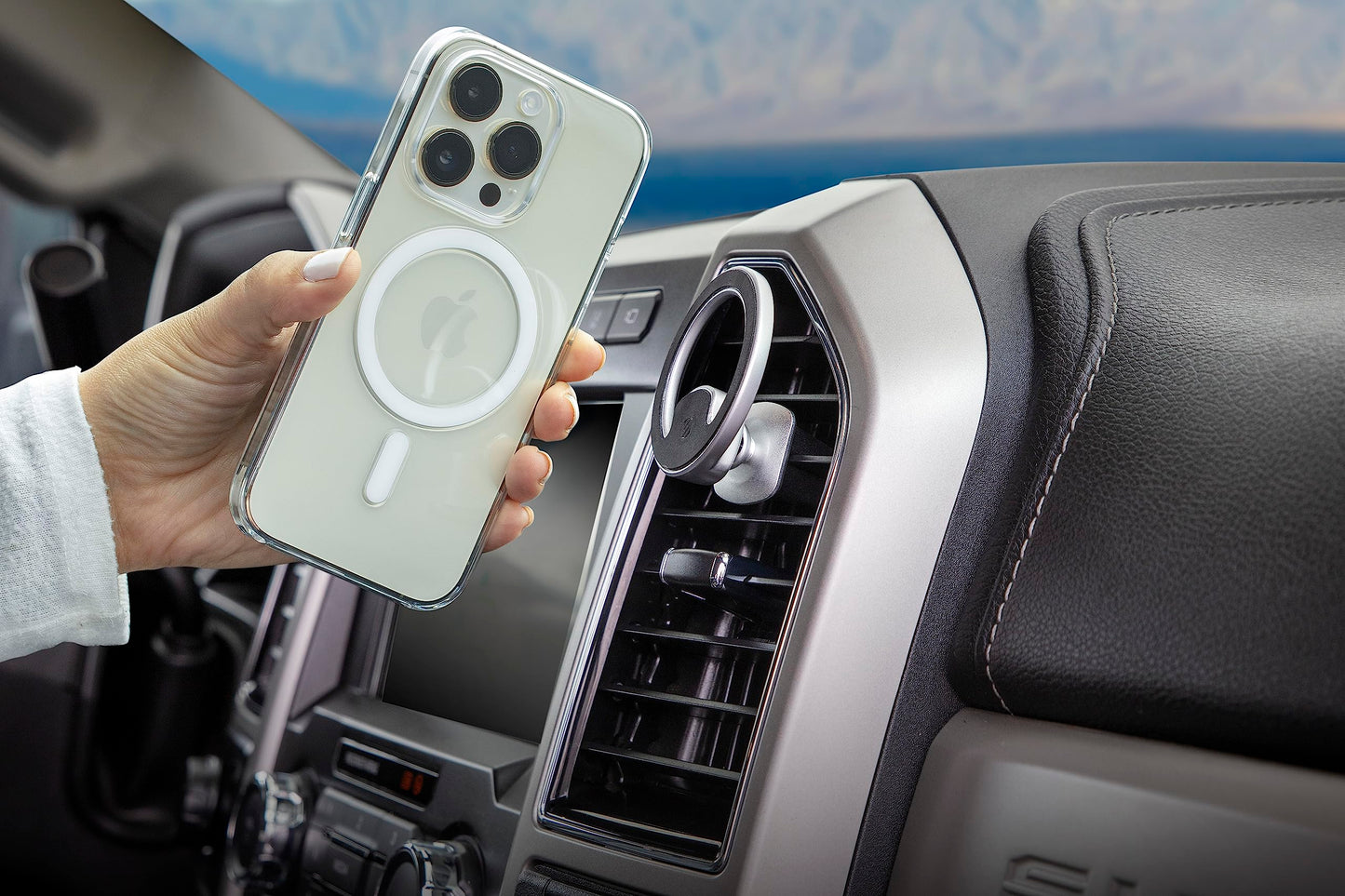 Scosche MagicMount MEMSV Elite2 Magnetic Phone Mount for Car Vent, MagSafe Phone Holder with 360° Adjustable Magnet Head, Cell Phone Stand Compatible