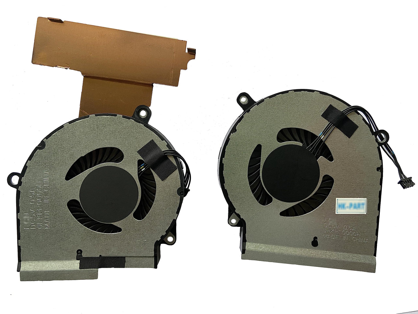 HK-PART L30203-001 L30204-001 Dual Cooling Fan Set for HP Omen 15-DC Laptop - CPU Fan and GPU Fan Replacement