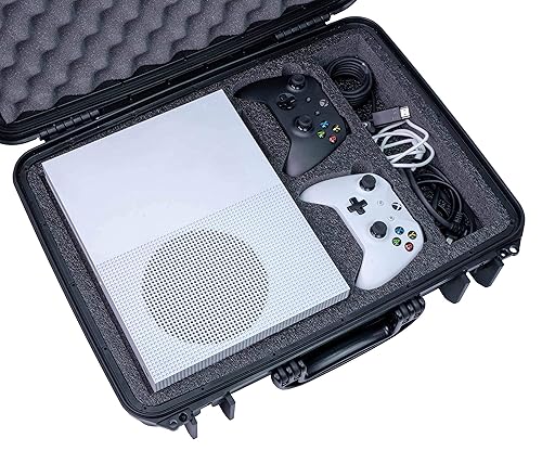 Case Club Case fits Xbox One X/S in Pre-Cut, Waterproof, Hard Shell Storage and Shipping Case